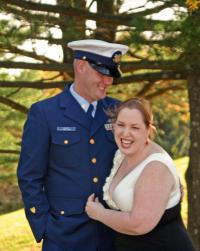 Military man with his wife