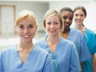 Four female nurses